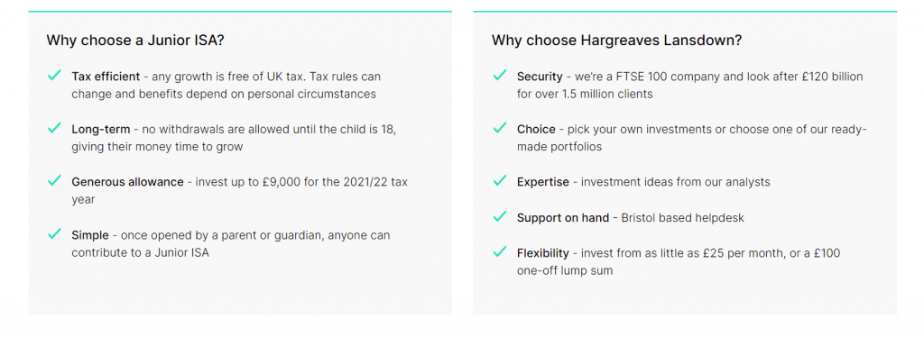 Hargreaves Lansdown Junior ISA (JISA)