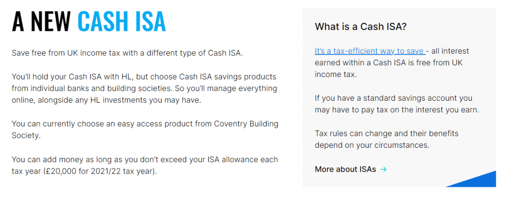Hargreaves Lansdown Cash ISA